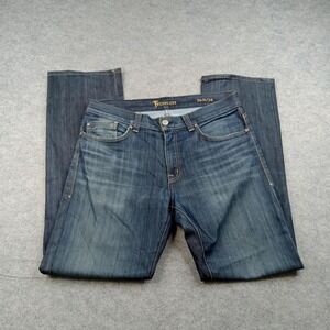 Fidelity Jeans Mens 34x32 Medium Wash 50-11 Blue Regular Straight Denim Pants